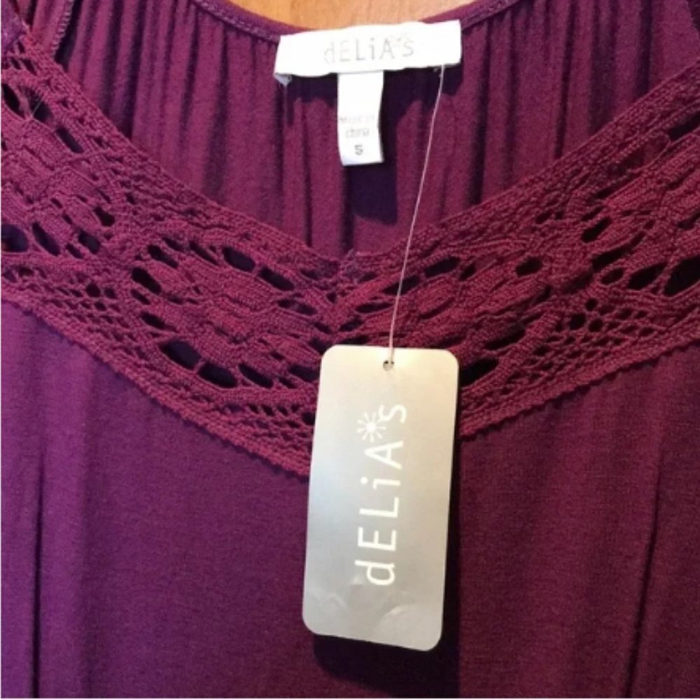 Delia’s Gabriella Solid Color Dress Size Small NEW NWT - Picture 7 of 7